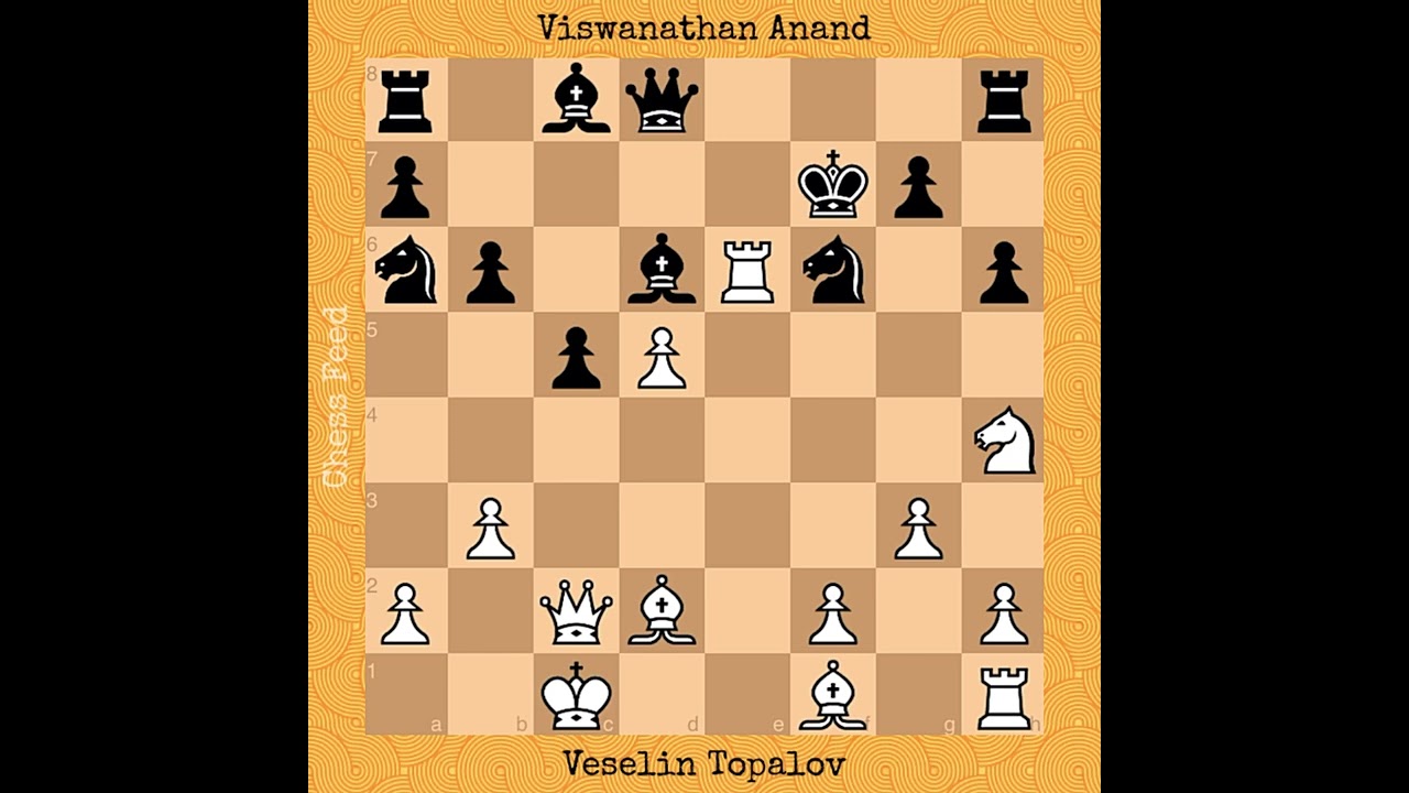 Veselin Topalov vs Viswanathan Anand, 2005 #chess #chessgame