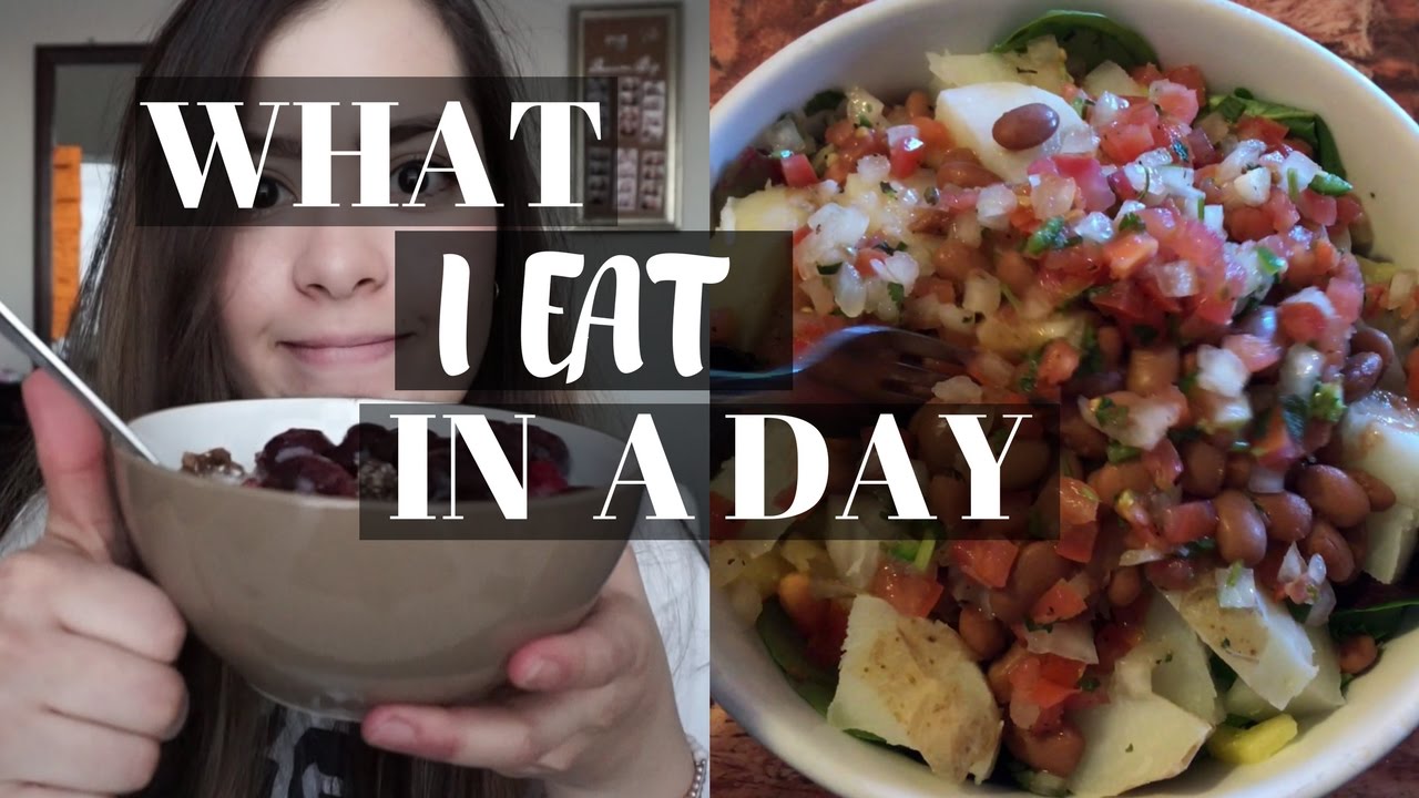 WHAT I EAT IN A DAY + CALORIES//HIGH CARB LOW FAT VEGAN