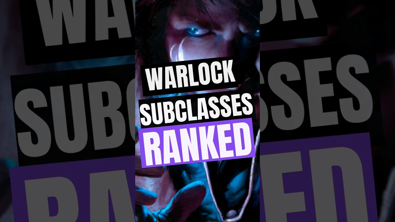 DND Warlock subclasses RANKED 🔥🔥