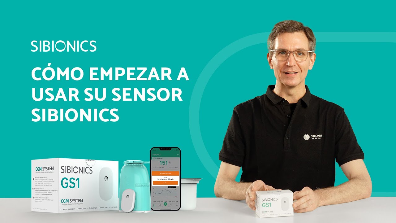 SIBIONICS GS1 CGM: cómo empezar y configurar la aplicación