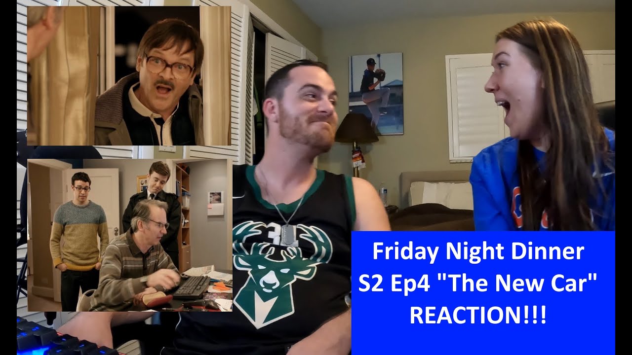 Americans React | FRIDAY NIGHT DINNER | The New Car | REACTION