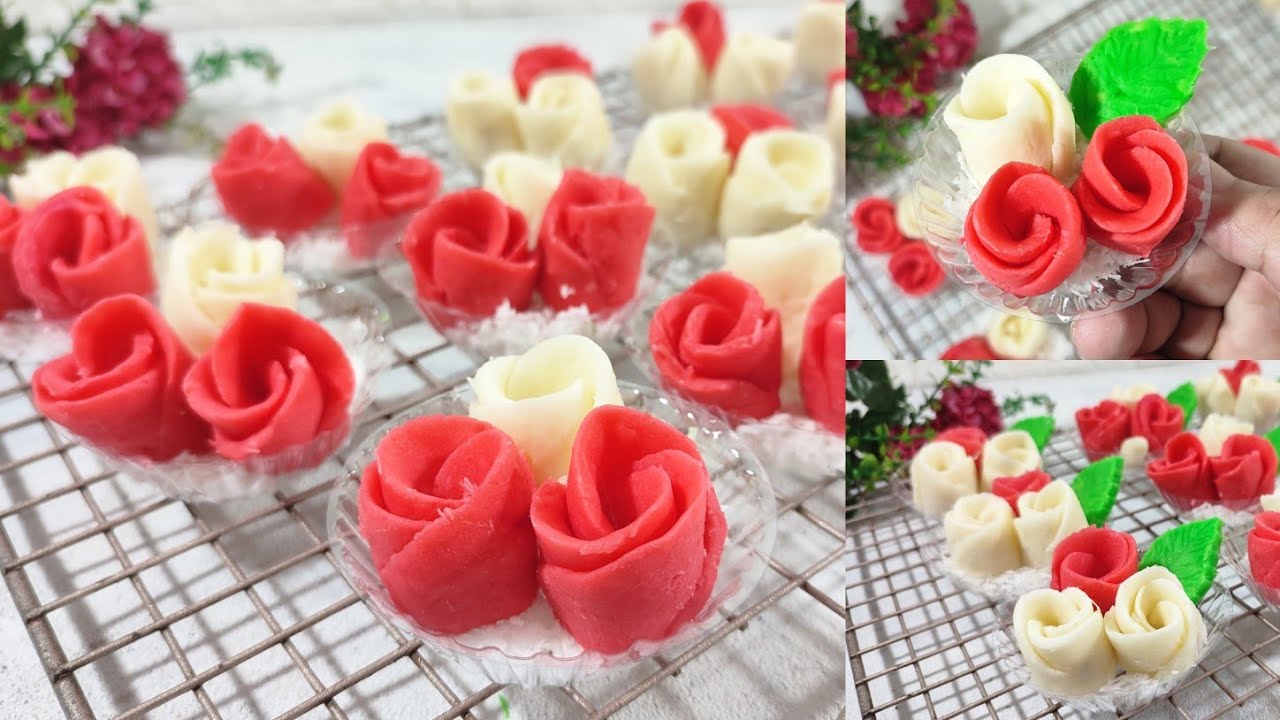 MENCENGANGKAN‼️ CUKUP DIGULUNG SAJA BISA JADI KUE TRADISIONAL SECANTIK INI, OLAHAN SINGKONG KUKUS