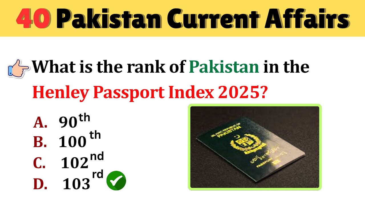 Pakistan Current Affairs 2025 | Most Important Pakistan Current affairs 2025 #currentaffairs
