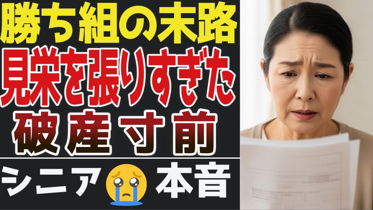 【老後の転落】順風満帆だった人が破産寸前に追い込まれた残酷な現実30選【シニアの口コミ】