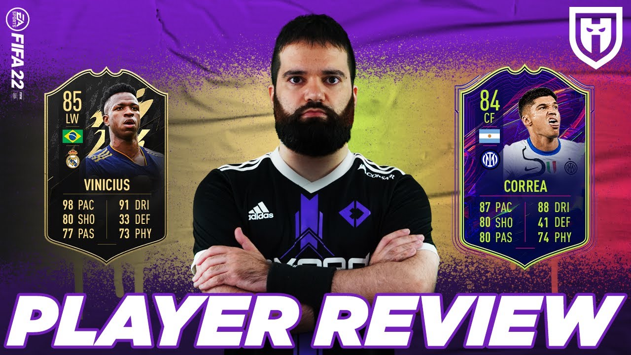 VINICIUS JR 85 IF E CORREA 84 ONE TO WATCH /// FIFA 22 PLAYERS REVIEW