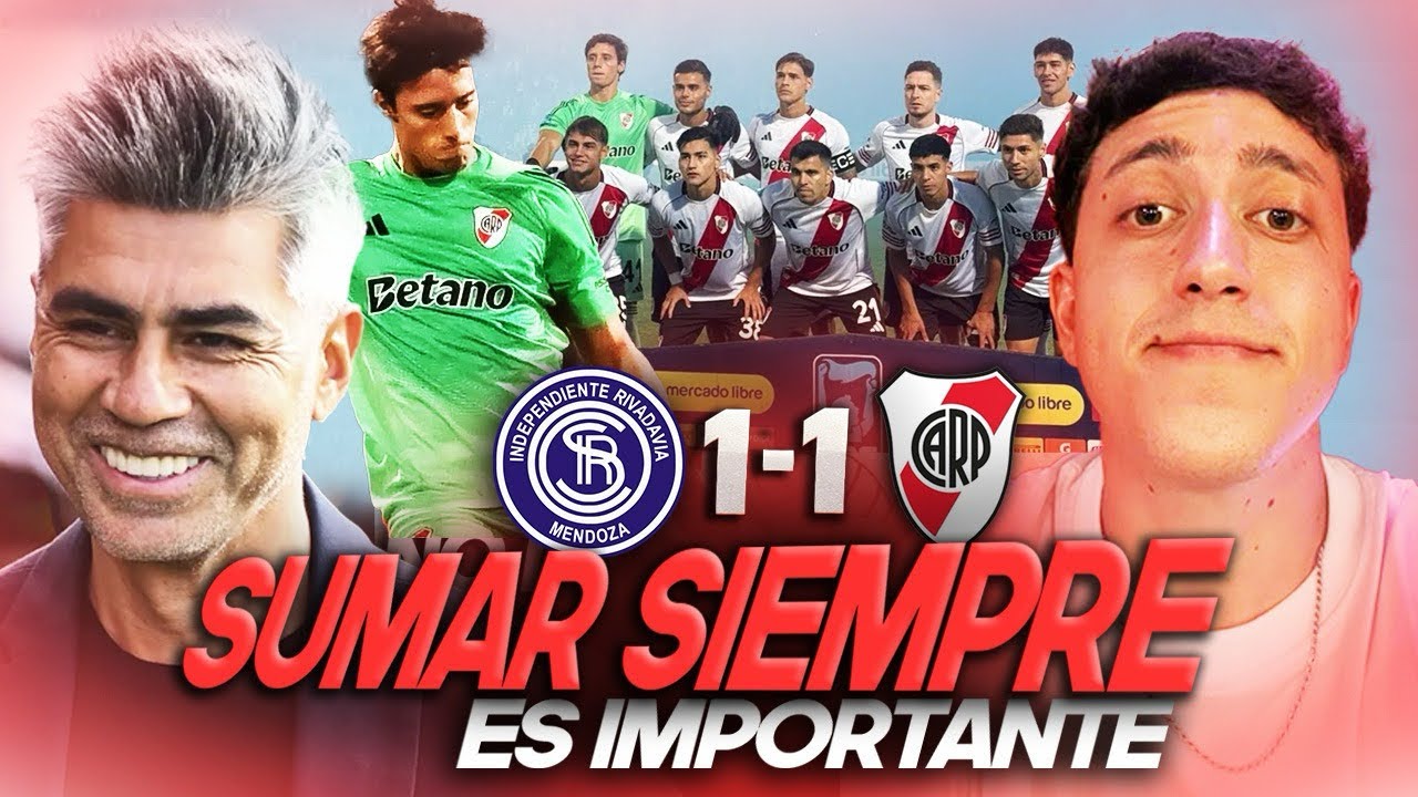 🐔💪🏻 PUNTAZO. RIVER EMPATÓ 1 A 1 ANTE INDEPENDIENTE RIVADAVIA | REACCIÓN 
