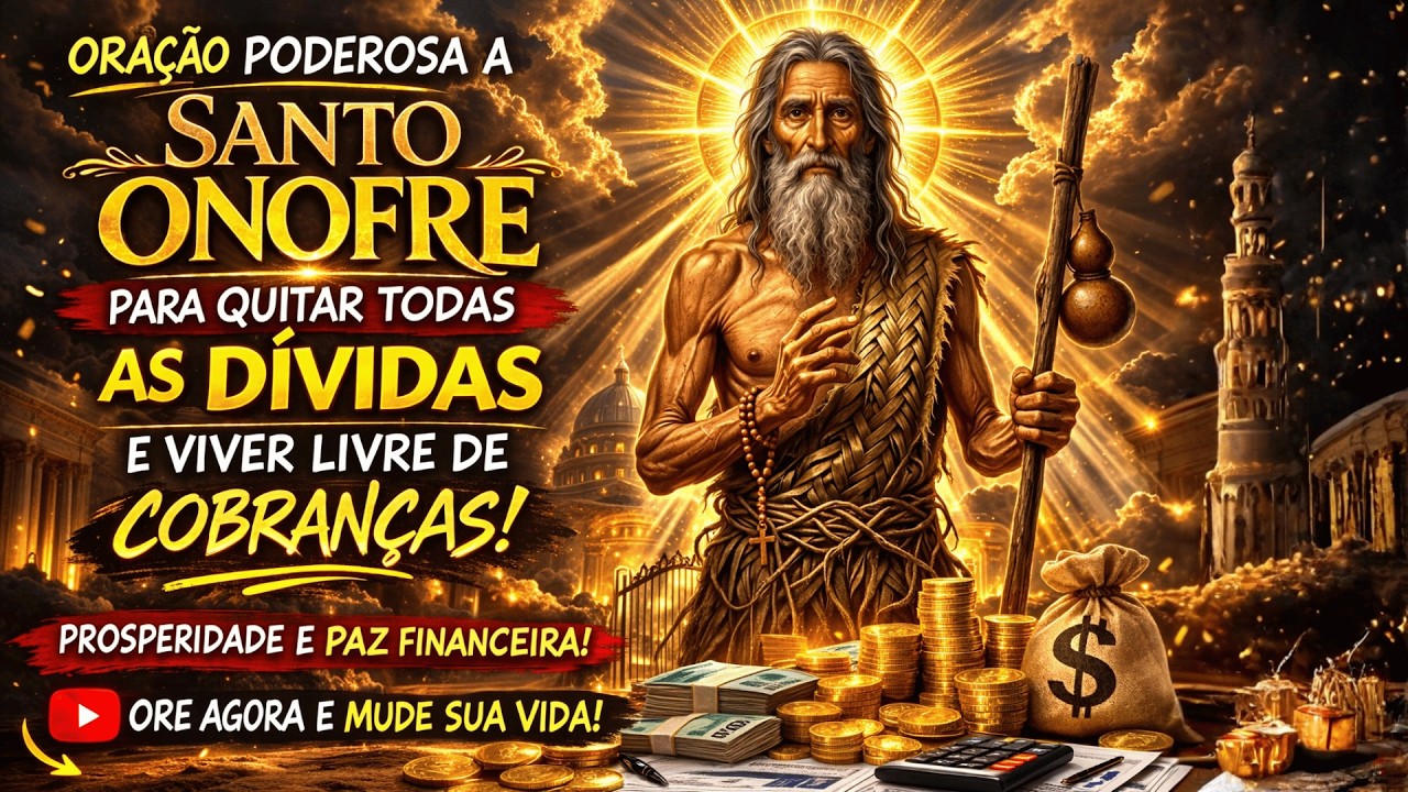 ORAÇÃO PODEROSA A SANTO ONOFRE PARA QUITAR DÍVIDAS, PROSPERAR E TER SUCESSO FINANCEIRO URGENTE
