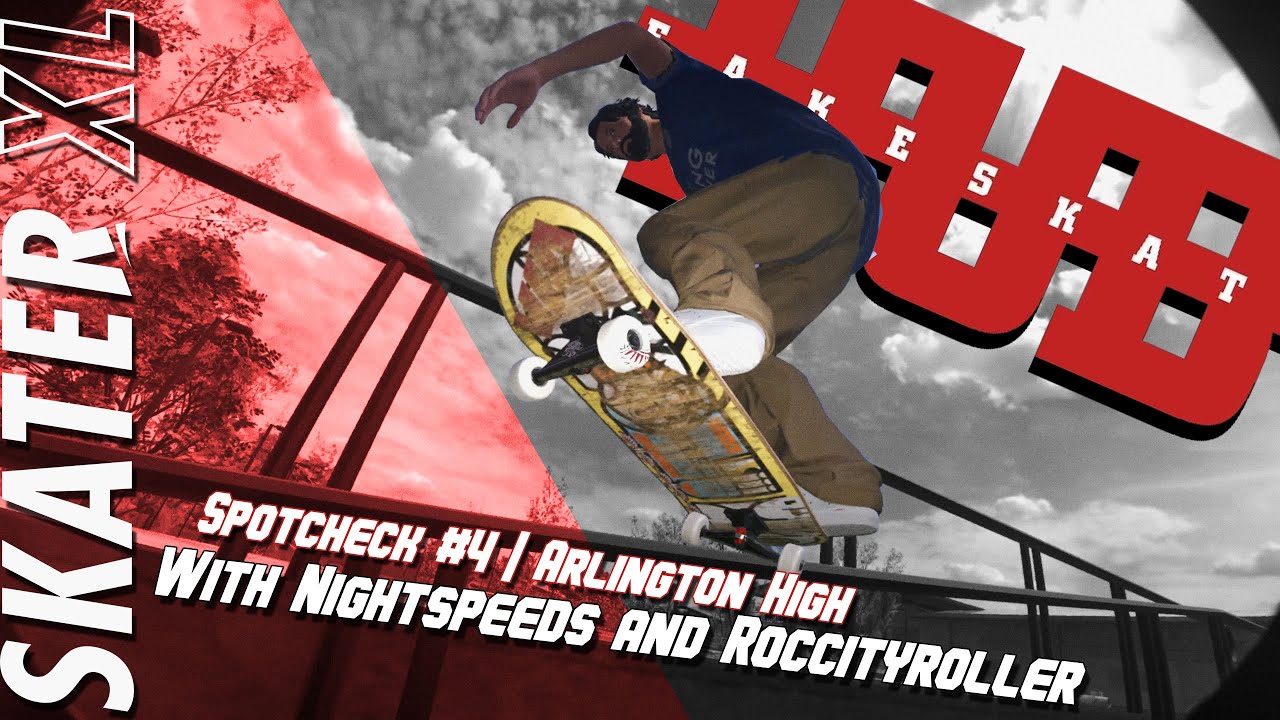 SkaterXL | Spotcheck #4 - Arlington High | with Nightspeeds & RocCityRoller