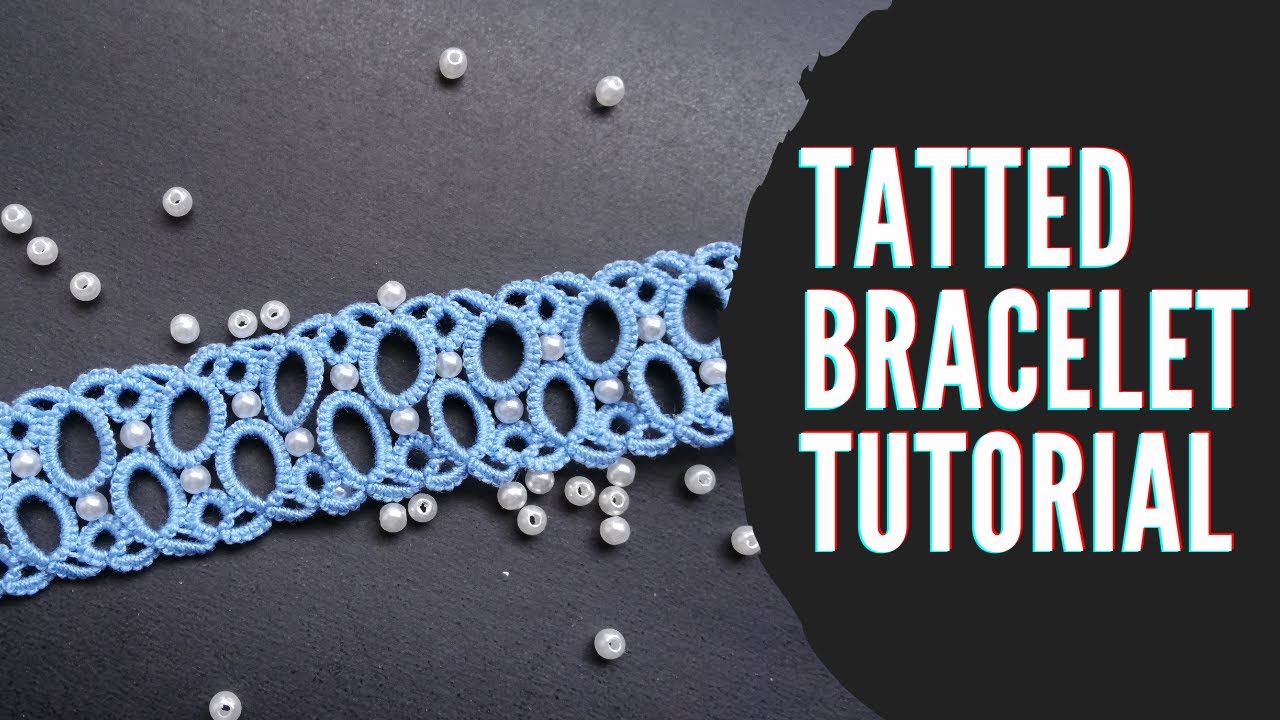 Needle Tatting | Bracelet Tutorial | Pulseira em Frivolité (pattern ⬇️ )