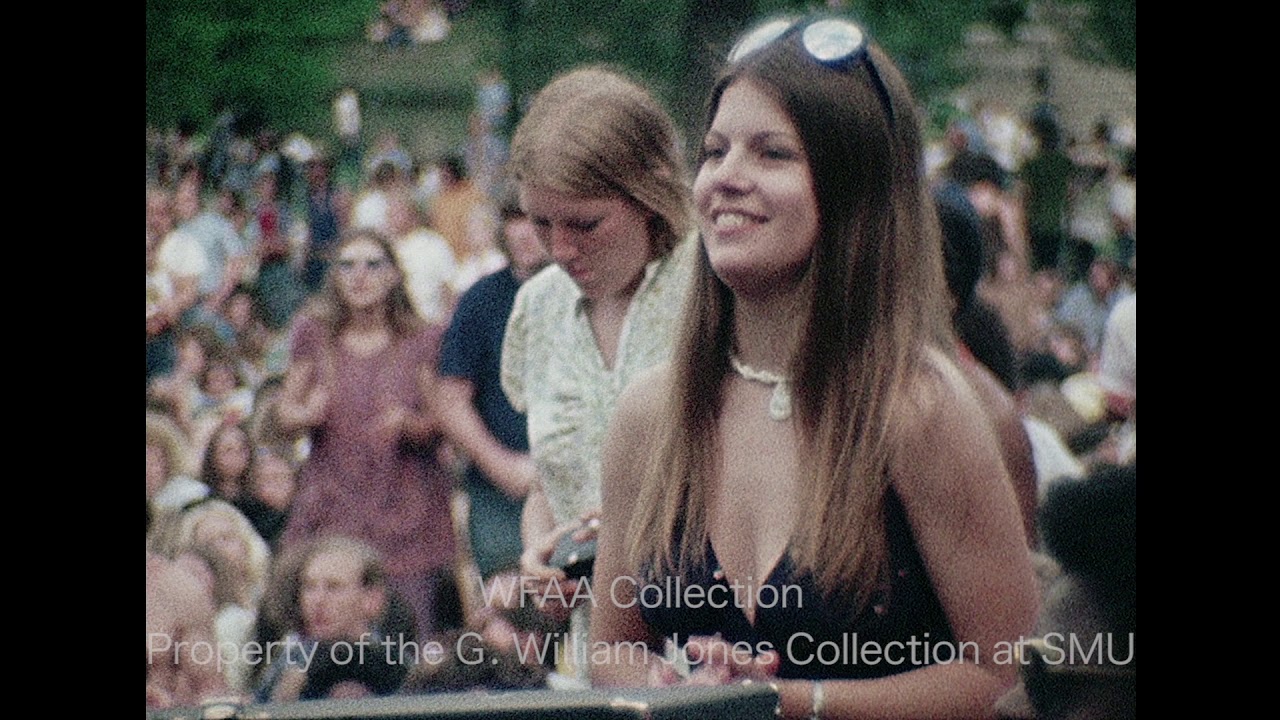 WFAA Story about a Concert in Lee Park in 1974