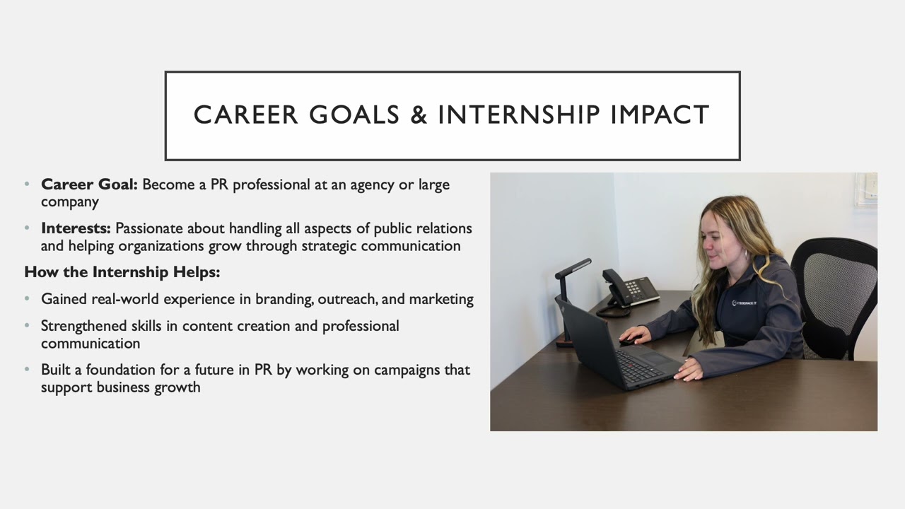 Alexa Glazier, FGCU Summer 2025 Communication & Marketing Internship at Cyberspace-IT