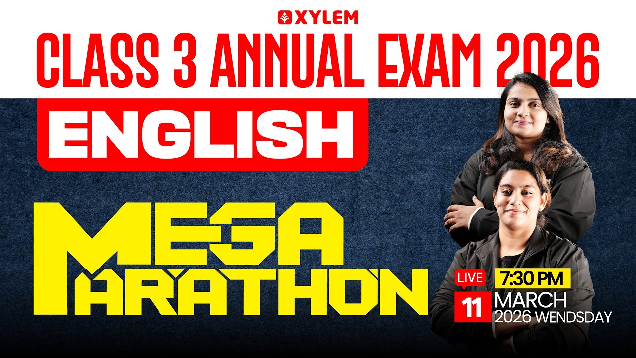 Class 3 English | Annual exam 2026- Mega Marathon 🔴🔴🔴