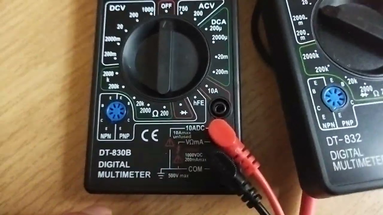 Multimeter miernik elektryczny  por&oacute;wnanie modelu Dt 830B i Dt 832 dwa tanie modeele z chin .