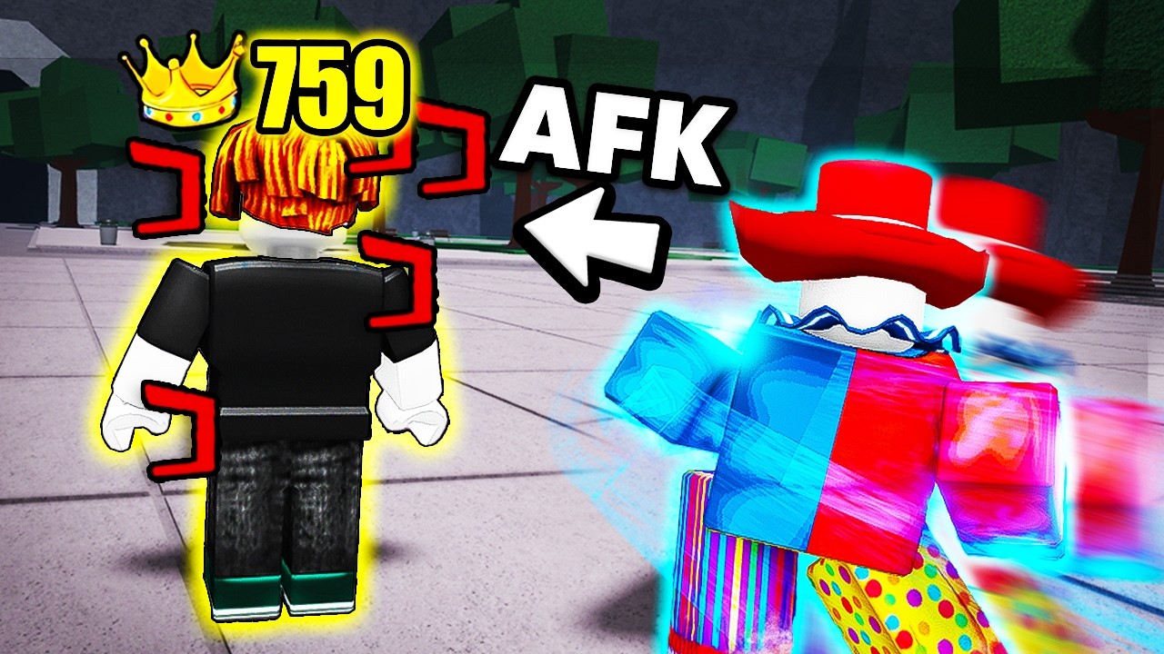 I Pretended to be a FAKE AFK NOOB with a KILLSTREAK in The Strongest Battlegrounds..