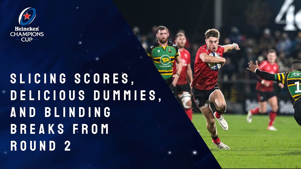 Best Steps and Clean Breaks from Round 2 │Heineken Champions Cup Rugby 2021/22