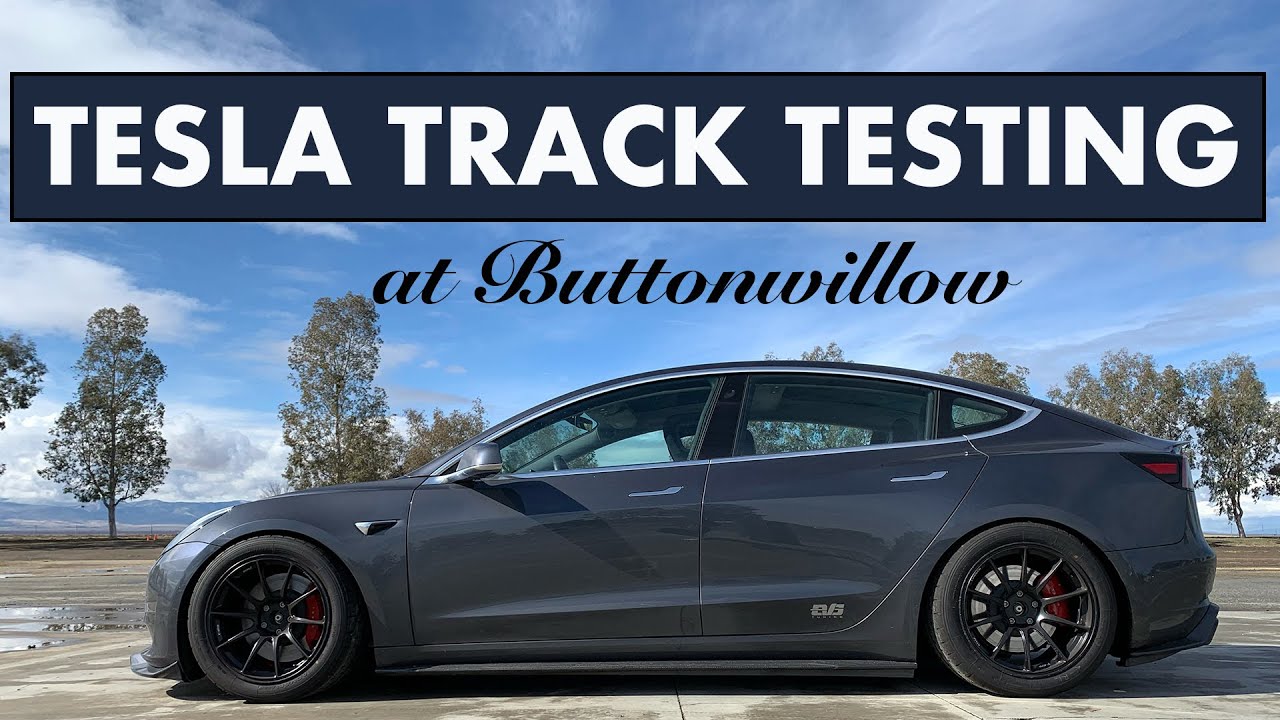 TESLA Model 3 at Buttonwillow Raceway with EVASIVE MOTORSPORTS