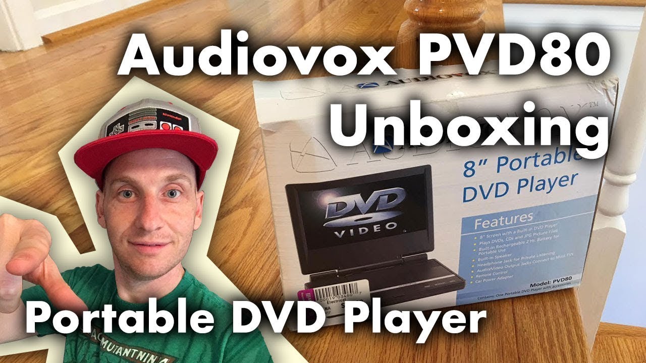 Audiovox PVD80 Portable DVD Player Unboxing