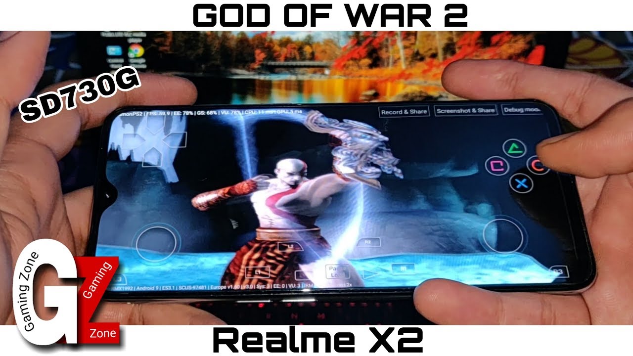 😍 God Of War 2 Gameplay in Realme X2 | SD730G | Damon PS2 Pro v3.0