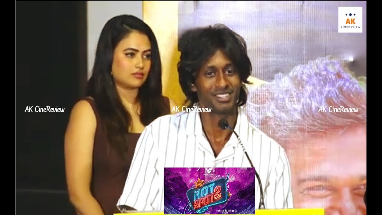 96 Hero 'Aadhitya Bhaskar' speech at 'HotSpot 2 Much' Press Meet | Vignesh Karthick