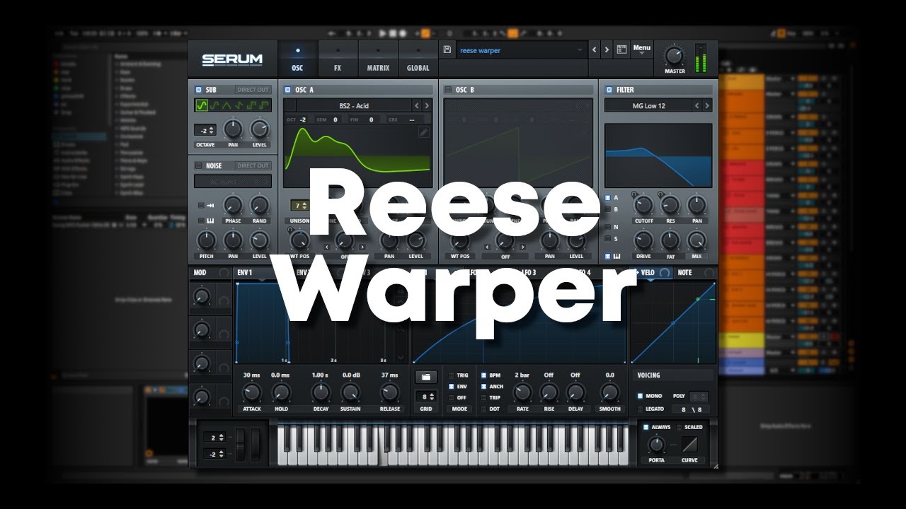 How to make a Warping Reese Bass in Serum | Ableton Live