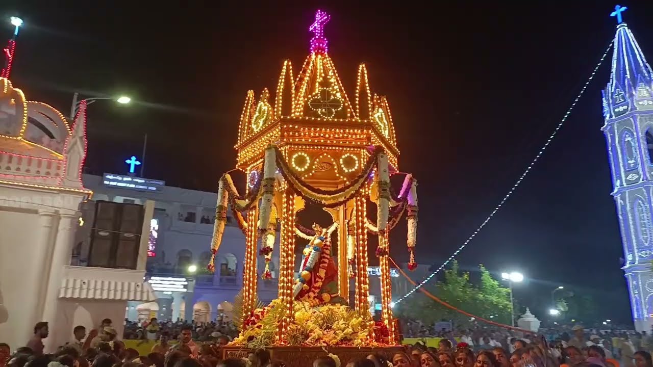 | புனித ஆரோக்கிய மாதா பேராலயம் | பெரிய தேர்பவனி | வேளாங்கண்ணி | நாகப்பட்டினம் |