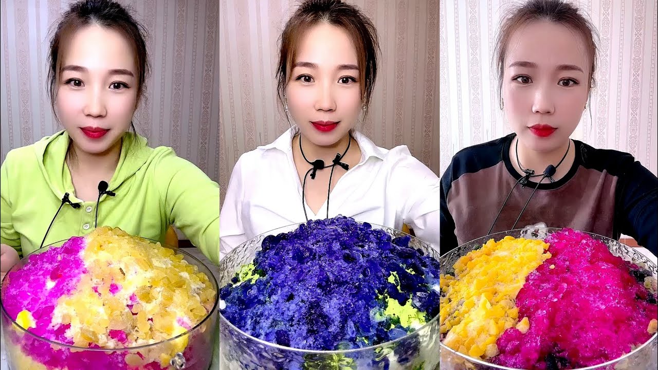 ASMR SHAVED ICE EATING QIAN