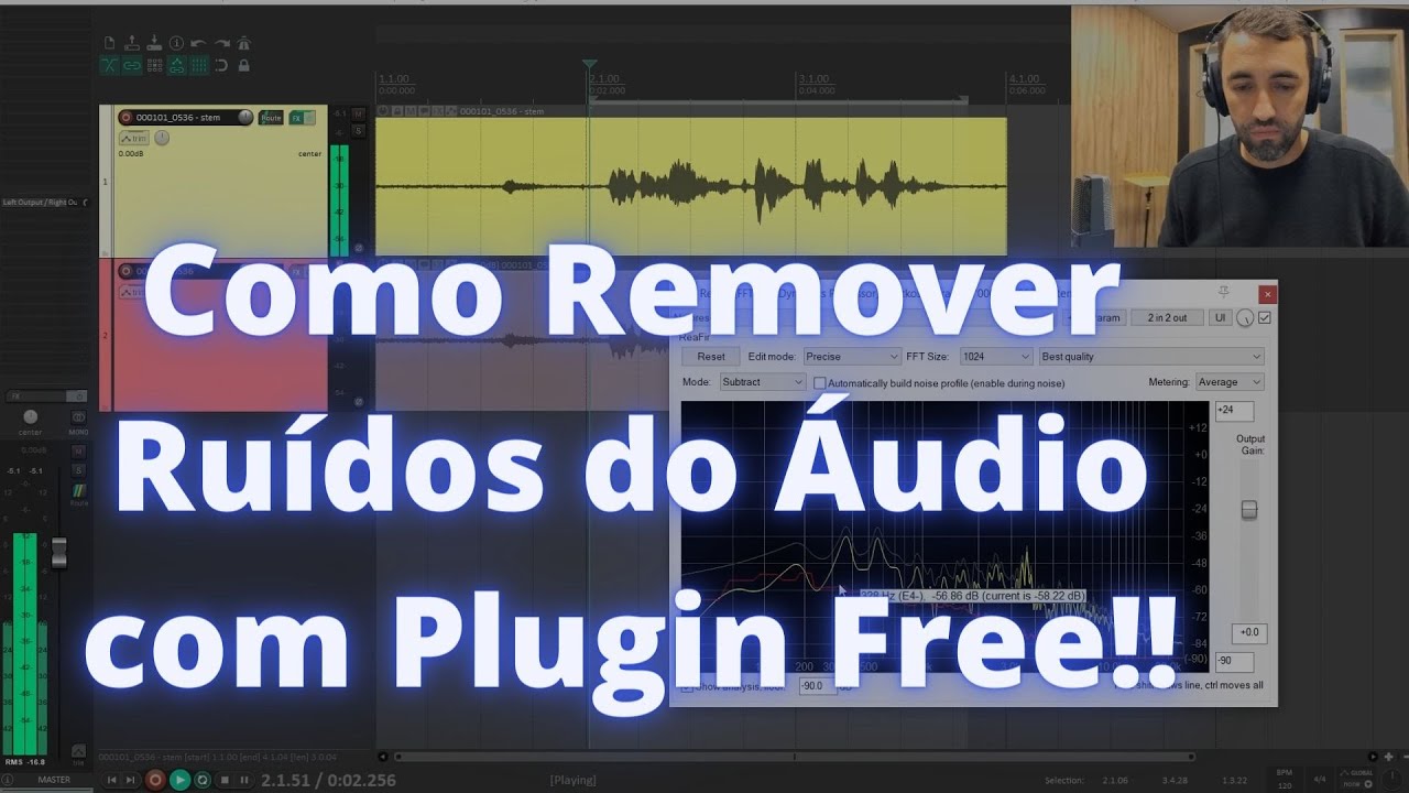 Remover ruídos do Áudio com plugin nativo do Reaper