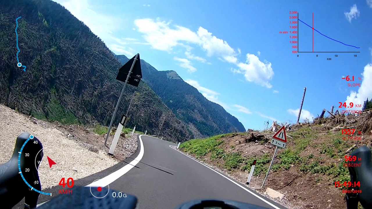 Passo Manghen Bike Descent 2019