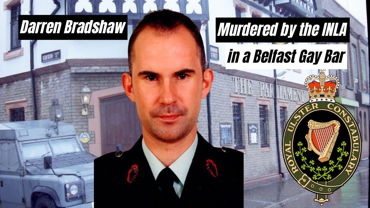 Darren Bradshaw RUC murdered by the INLA during the Troubles & his brothers grave County Antrim UK