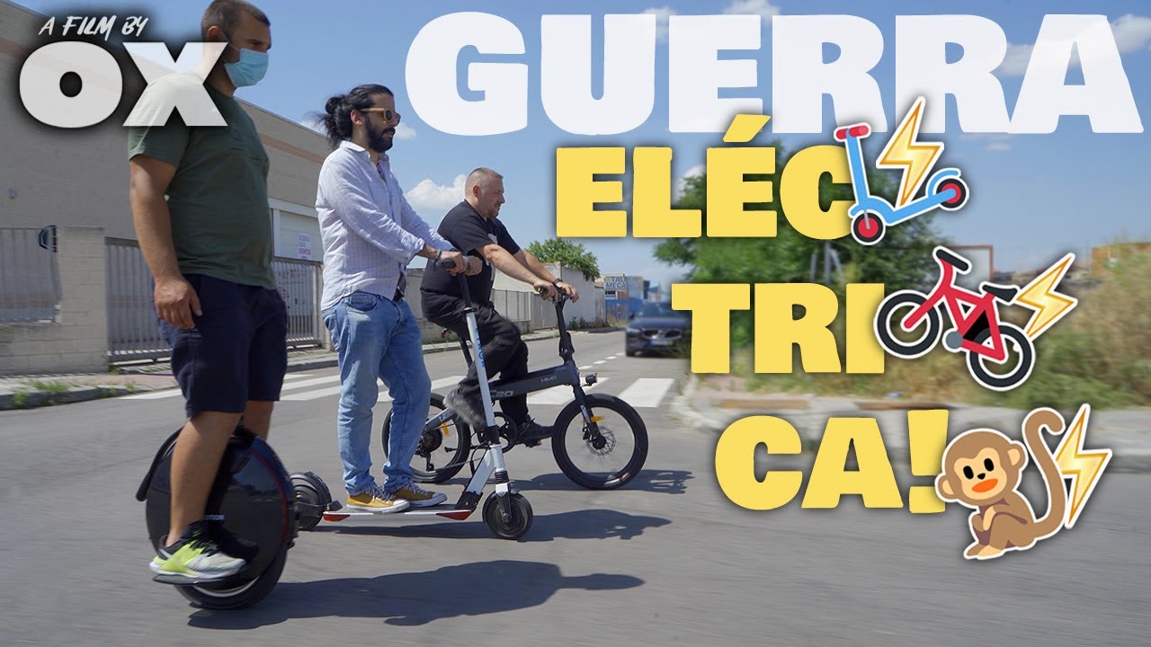 ¿Cuál es el MEJOR vehículo ELECTRICO⚡? 💥 PATINETE🛴 vs EBike🚲 vs RUEDA🐵