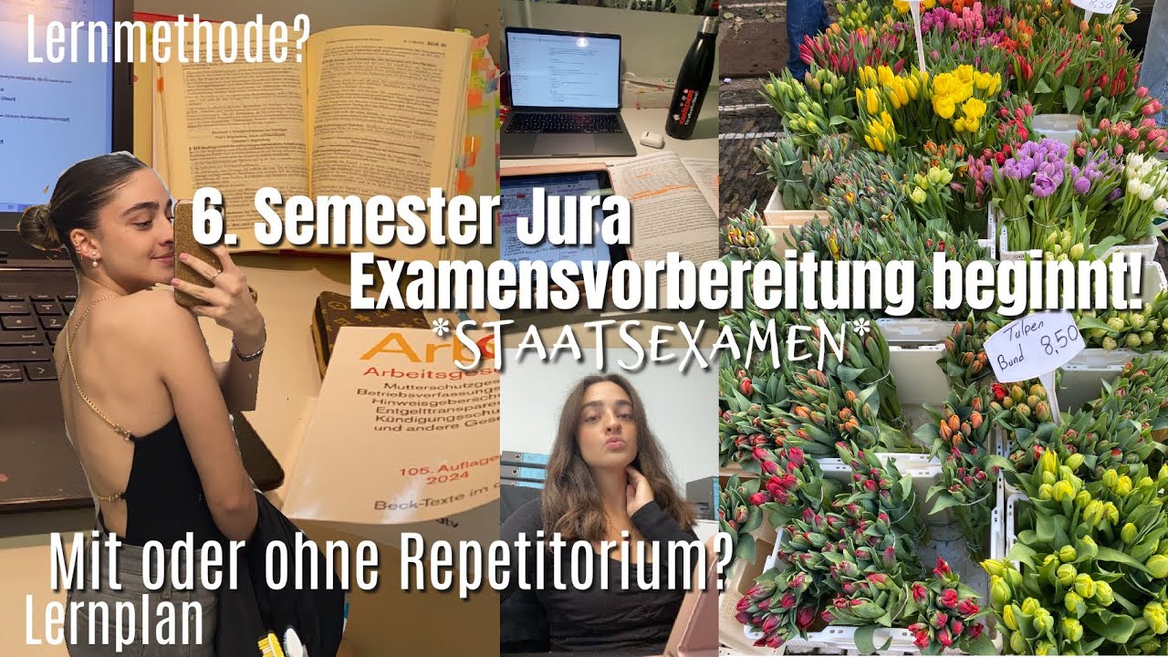 Tagesroutine: Selbstständige Examensvorbereitung ohne Rep (Montag-Sonntag)