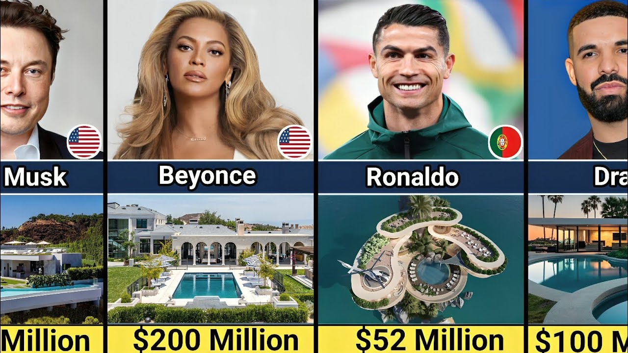 The Most Expensive House Of The Richest And Famous People | Celebrity And Their Luxury Homes |
