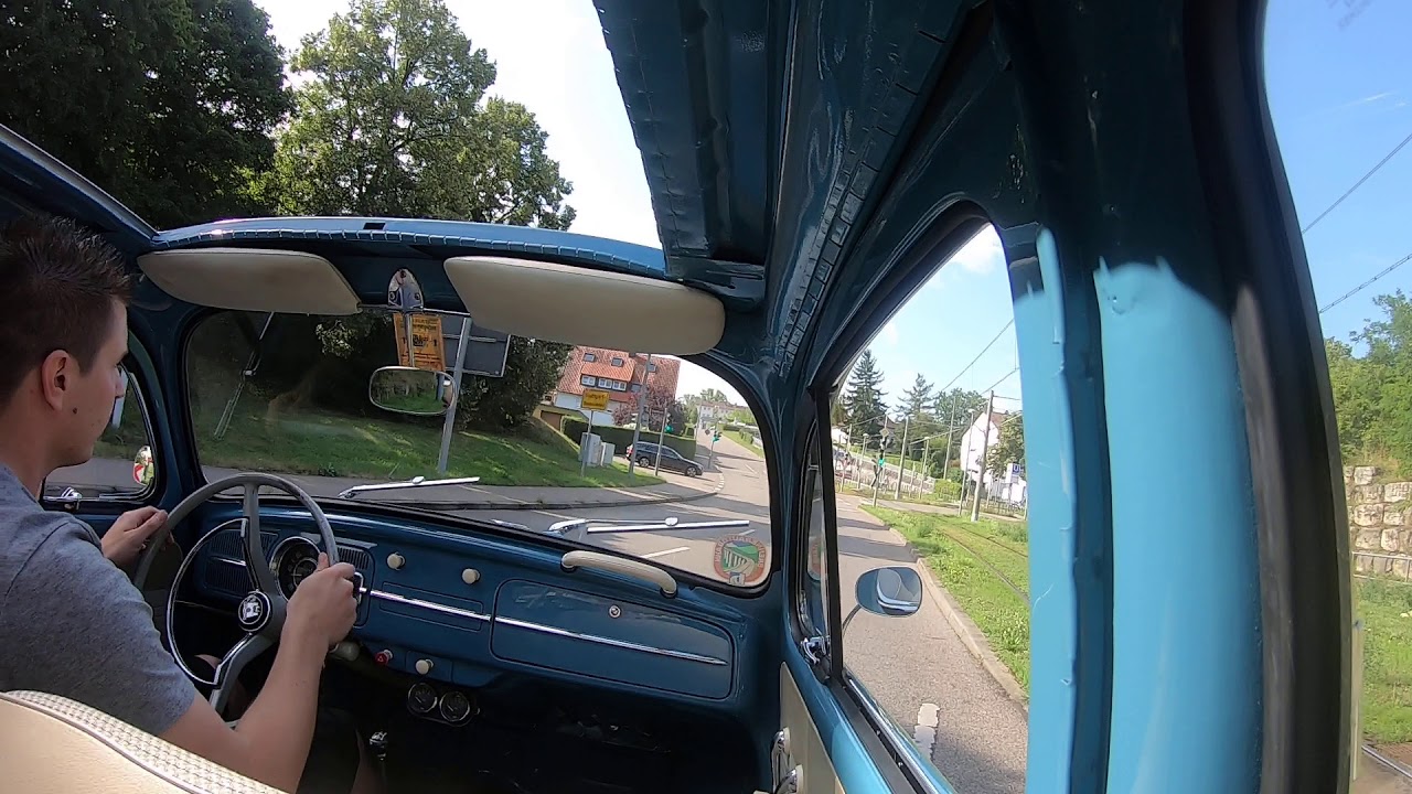 Erste Fahrt im VW Käfer nach Restauration