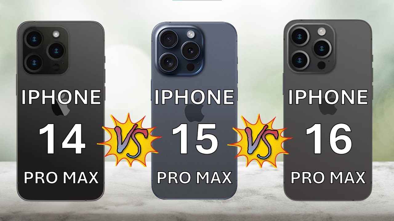 iPhone 16 Pro Max vs 15 Pro Max vs 14 Pro Max – Ultimate Specs Showdown!