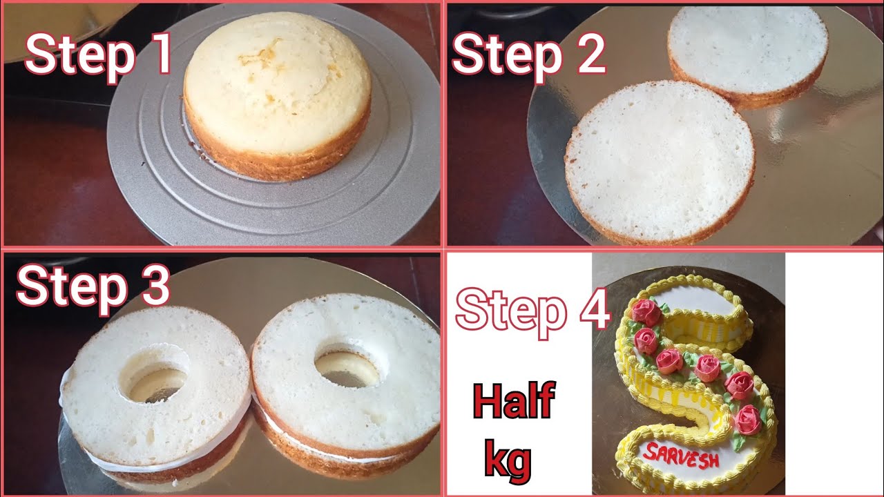 S Shape Cake Recipe | Unique Alphabet Cake Design | How to Make Letter S Cake at Home by total home