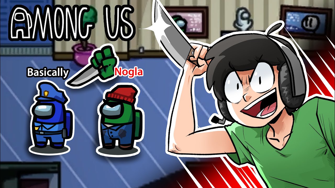 Killing BasicallyIDoWrk in Among Us to put him in the thumbnail