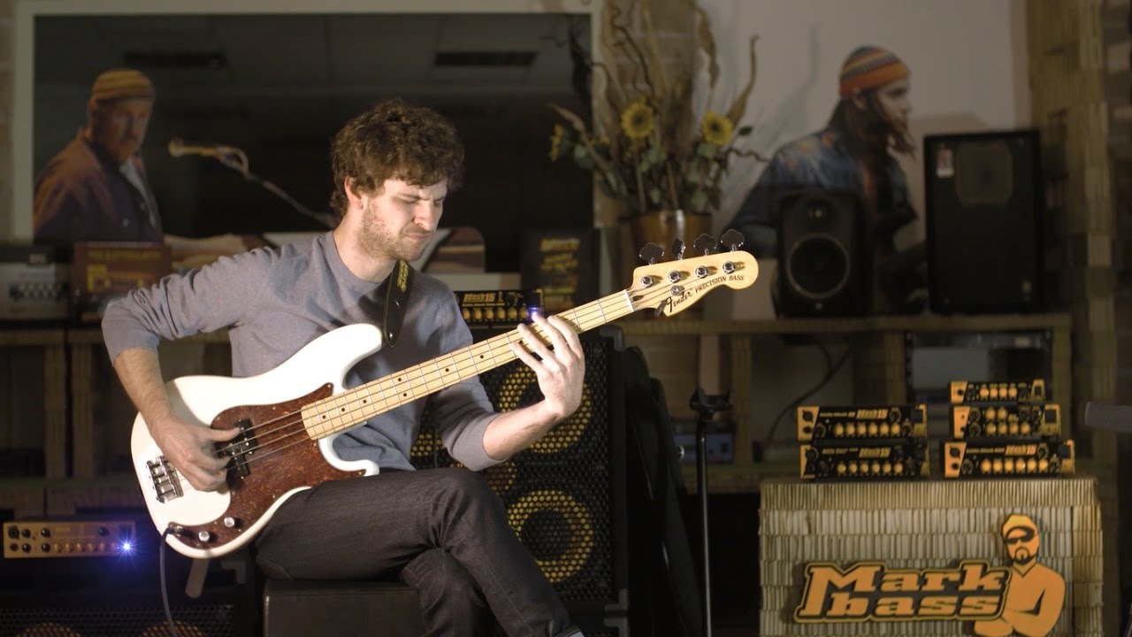 Michael League at Markbass Headquarters.