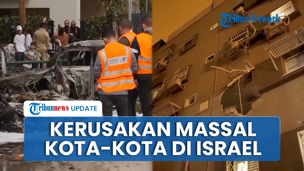 Bom Tandan Iran Hantam Sejumlah Kota di Israel secara Serentak: Apartemen Hancur, 100 Orang Luka