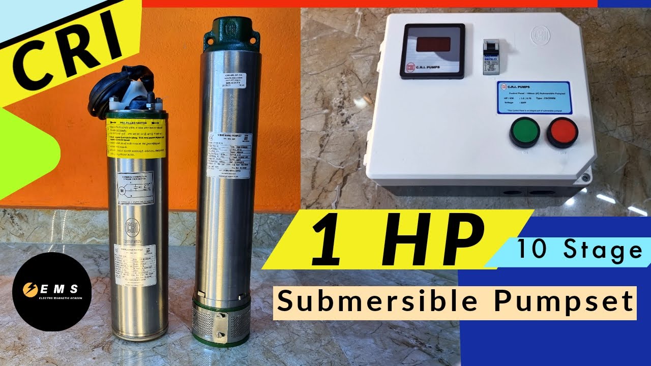 CRI 1HP Submersible Pumpset unboxing and overview | CRI 1 HP with 10 Stage Submersible Water Pump.