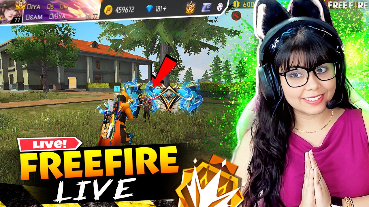 🔴FREE FIRE LIVE WITH RIYA AND 1 VS 4 GUILD TEST😎 #classyff #fflive #freefire #girlgamer