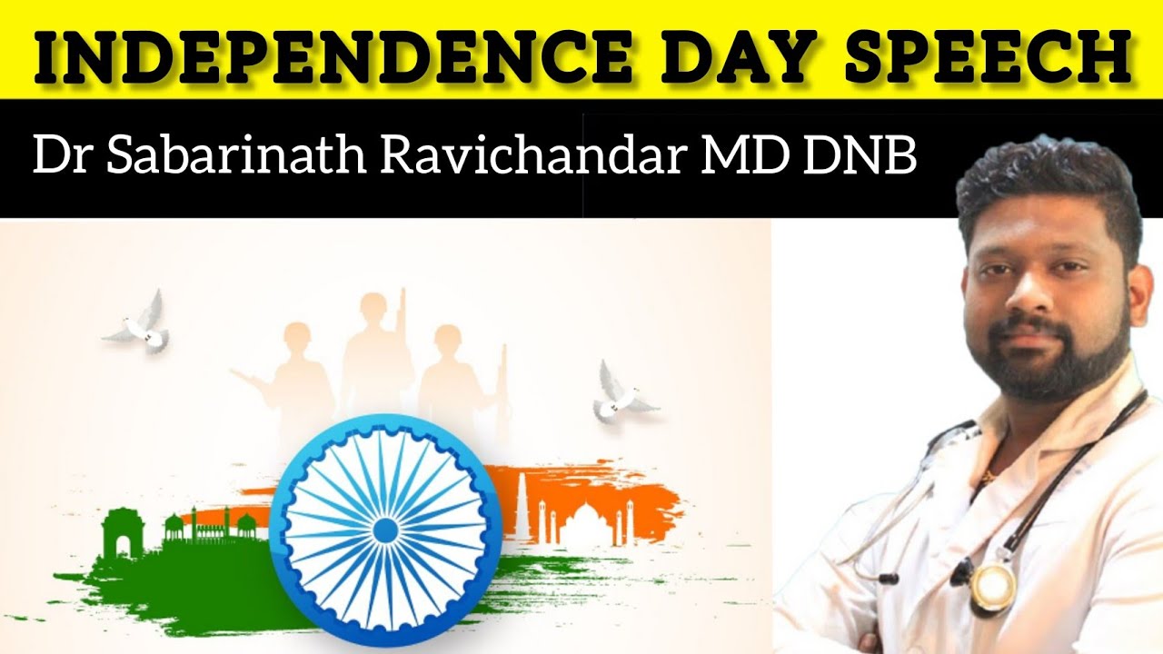 Independance day speech to students and staffs of DISTRICT LIBRARY|Dr Sabarinath Ravichandar MD DNB|