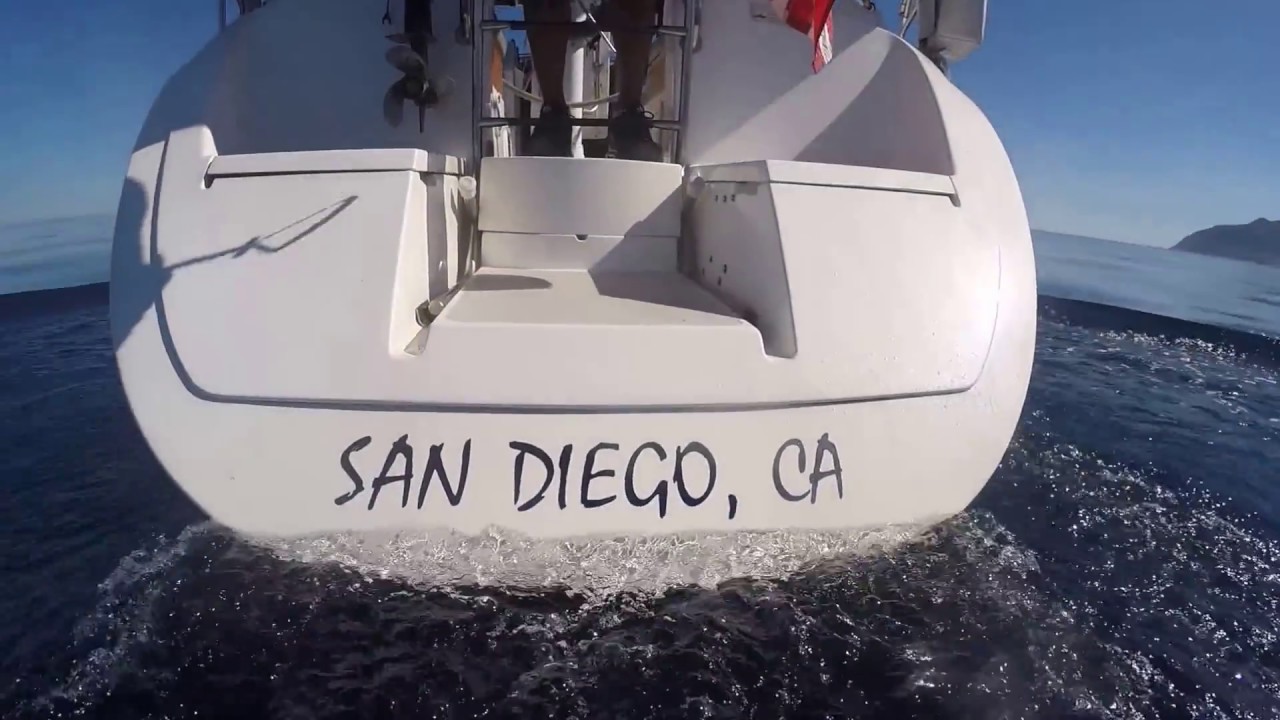 Sailing the Gulf of Catalina in our Hunter Legend 35.5 SEAQUESTERED
