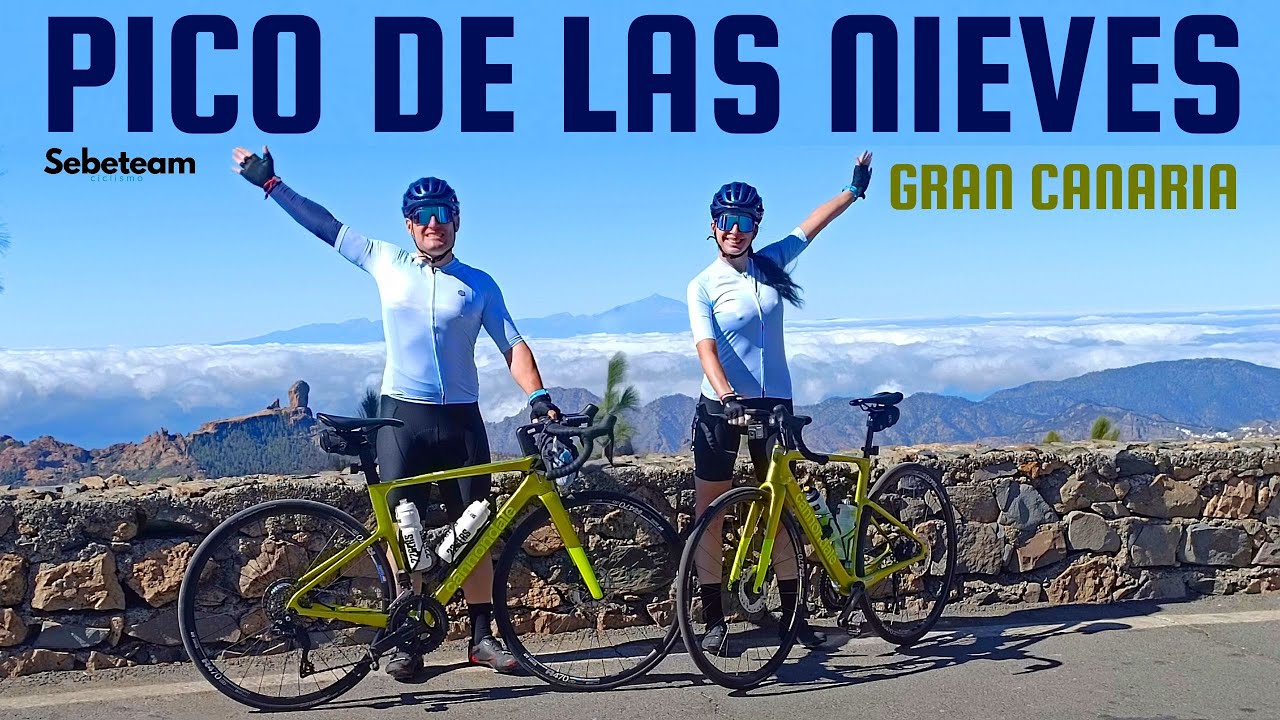 SUPERANDO LAS NUBES ! Ascenso en bicicleta al Pico de las Nieves en Gran Canaria
