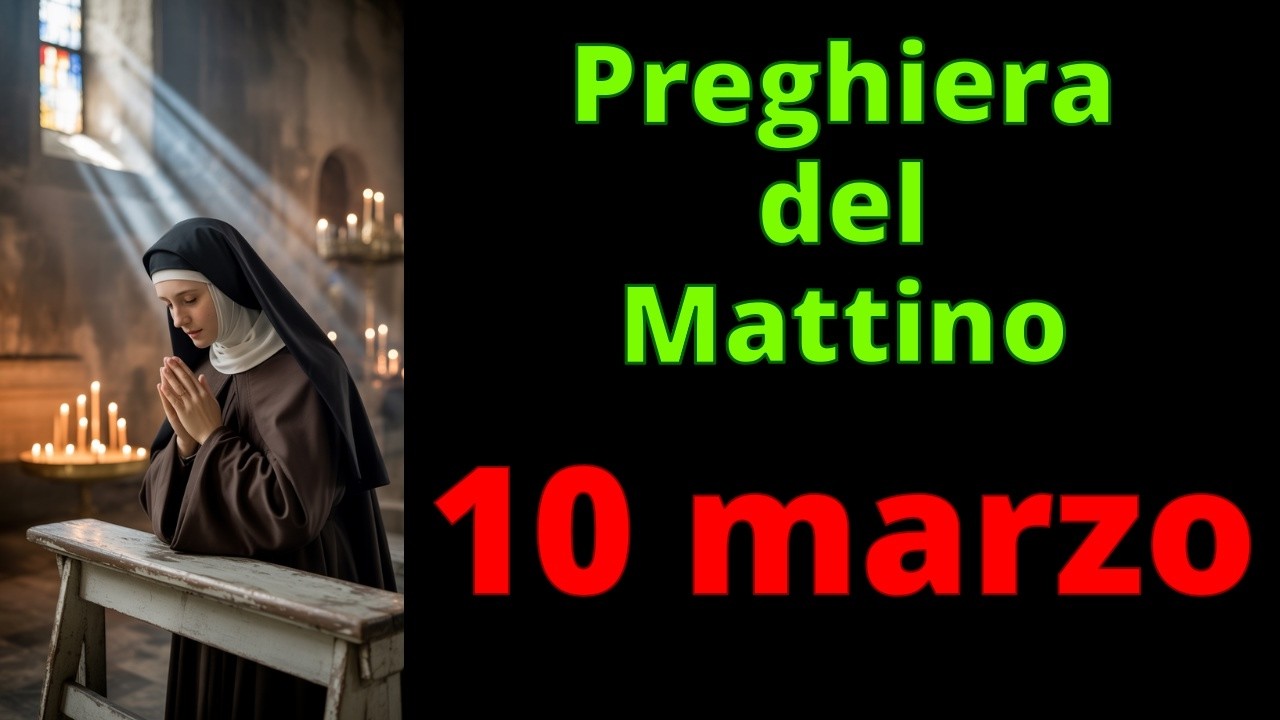 PREGHIERA del MATTINO - SANTA RITA - 10 marzo