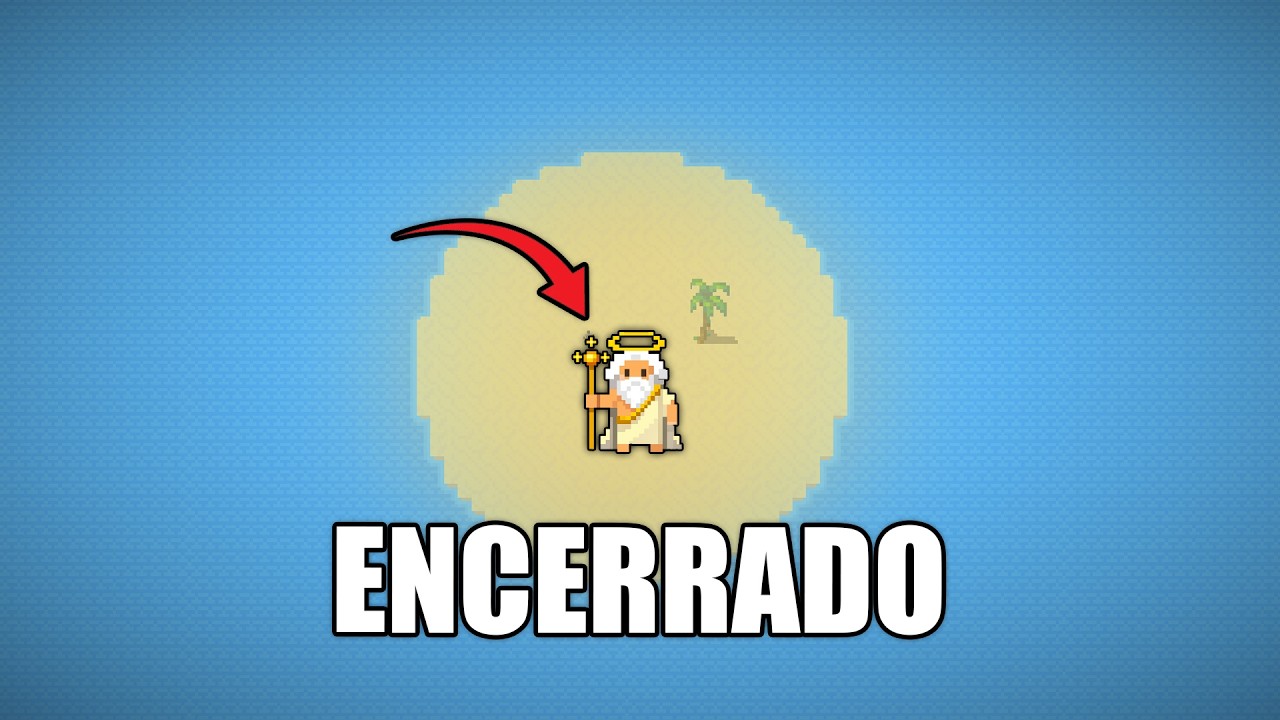 Encerr&eacute; a un DIOS INMORTAL en una isla durante 1000 A&Ntilde;OS en WorldBox!