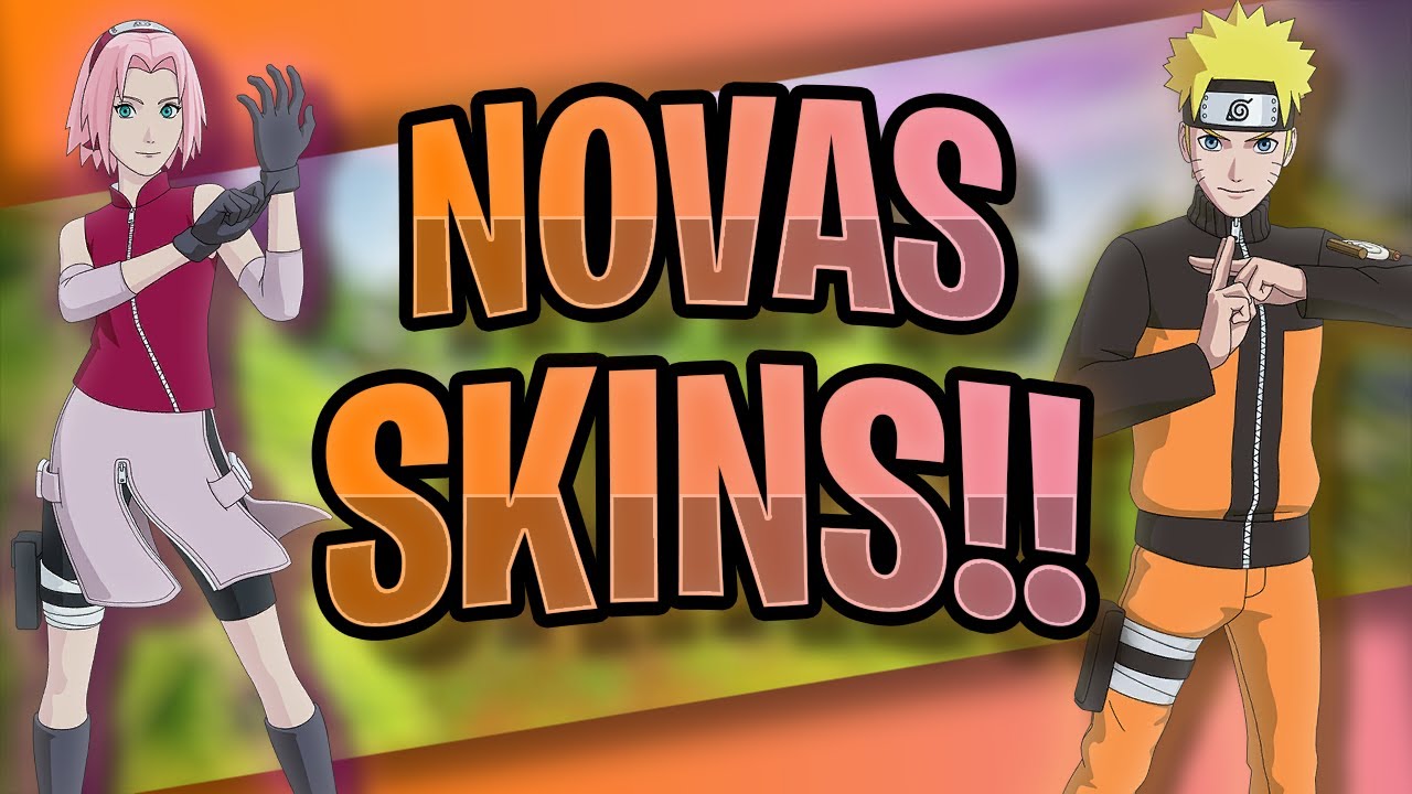 MOSTRANDO AS *NOVAS SKINS* NARUTO SHIPPUDEN & COMBOS | FORTNITE