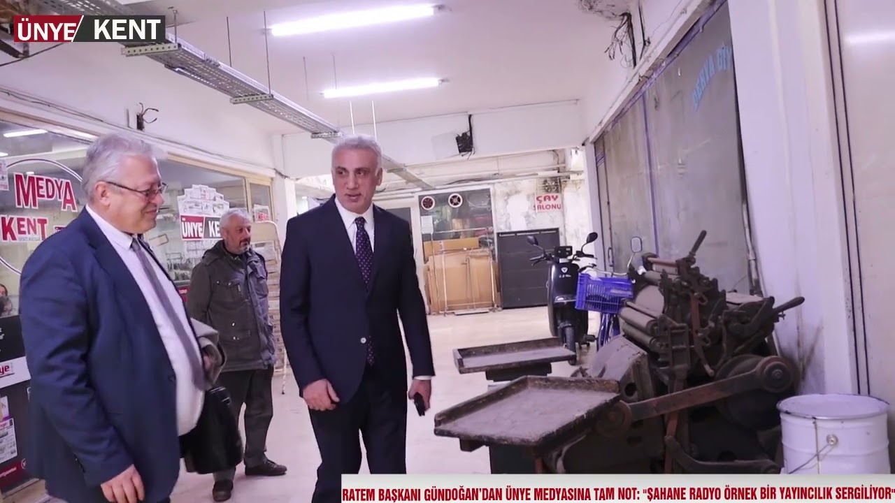 RATEM BAŞKANI GÜNDOĞAN’DAN ÜNYE MEDYASINA TAM NOT ŞAHANE RADYO ÖRNEK BİR YAYINCILIK SERGİLİYOR