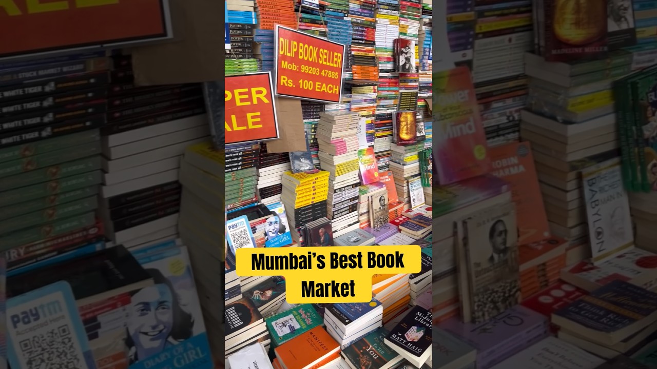 Cheapest Book Market in Mumbai | Flora Fountain Book Market Mumbai  #books #suprominds #mumbai