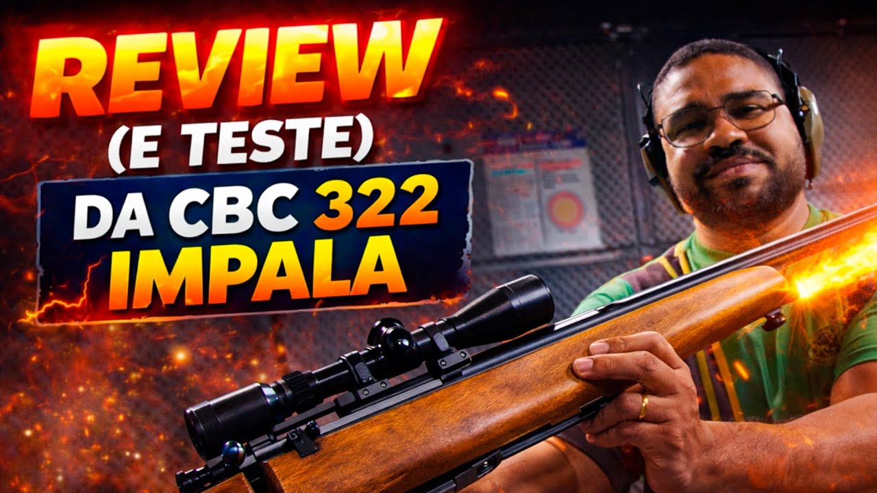 A melhor CBC 322 . 22 LR Impala  do Brasil - teste após reparo e Review.