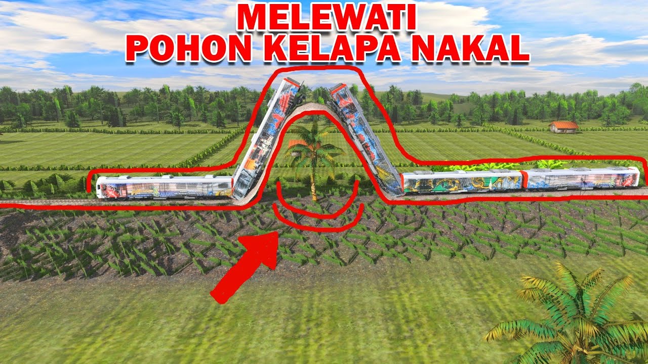 Cara Kereta Melewati Rintangan Di Jalan 》Trainz Simulator Indonesia